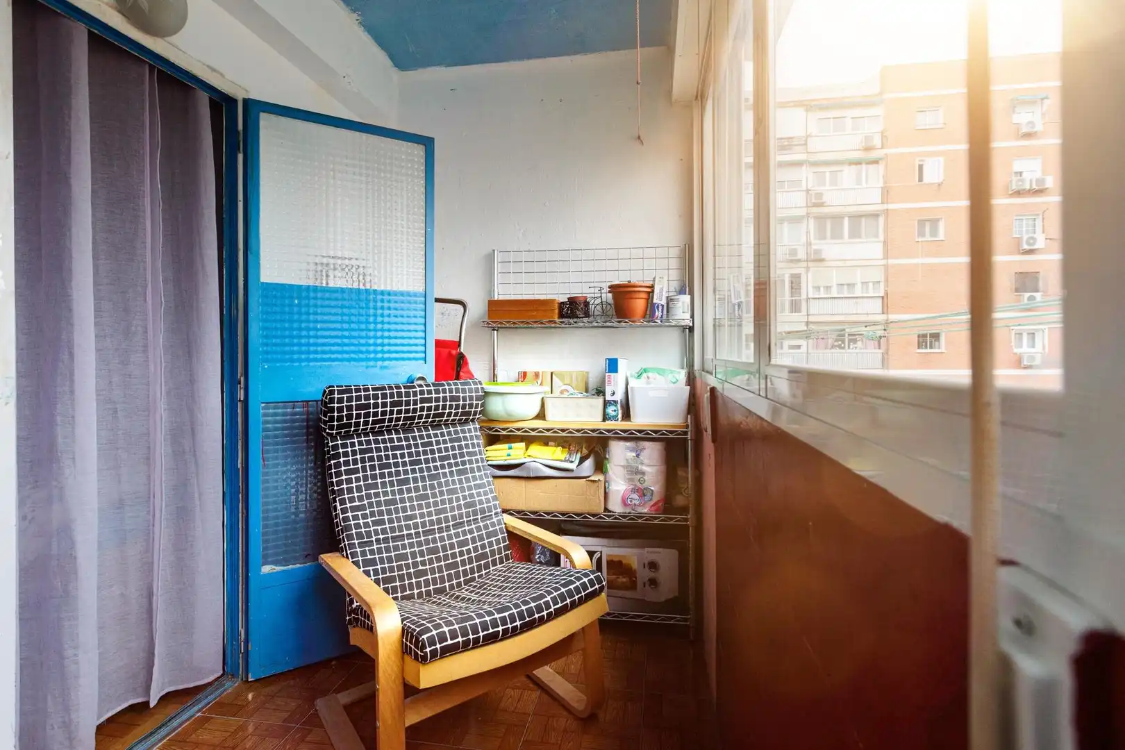 Balcony of Flat for sale in Madrid  with Air Conditioner, Heating and Furnished