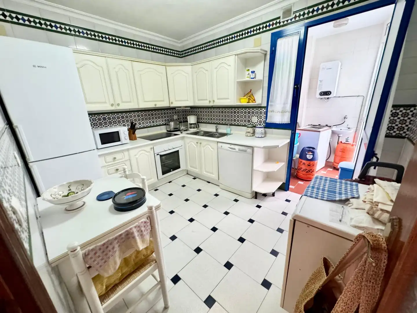 Kitchen of Flat for sale in Punta Umbría  with Terrace, Furnished and Balcony