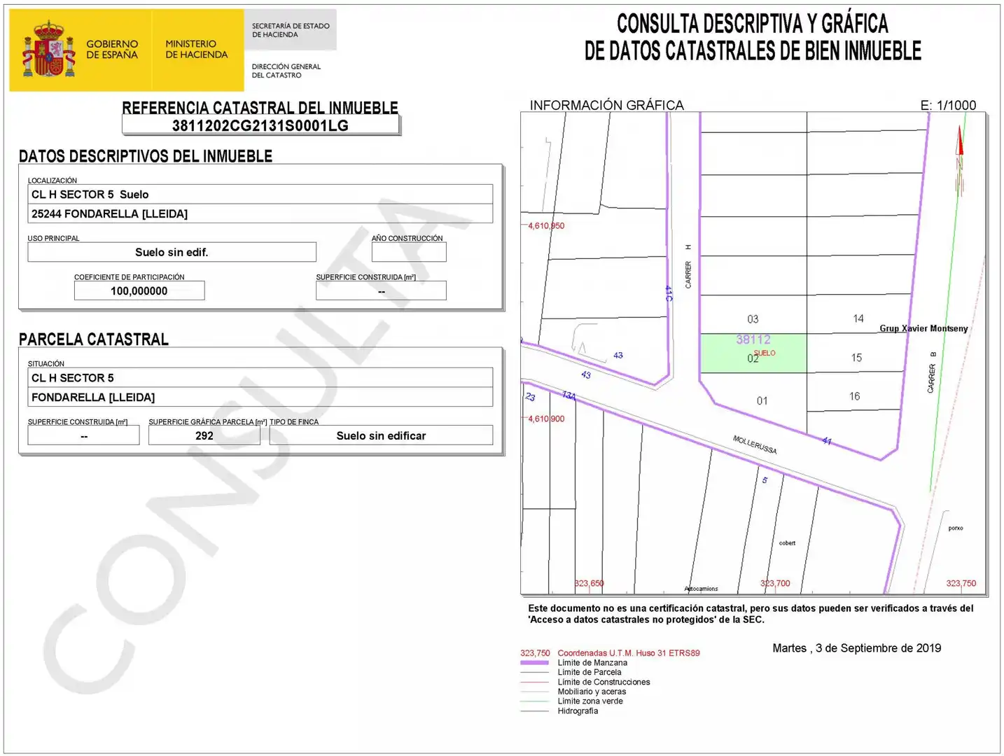 Terreny residencial en venda a Fondarella, imagen 4