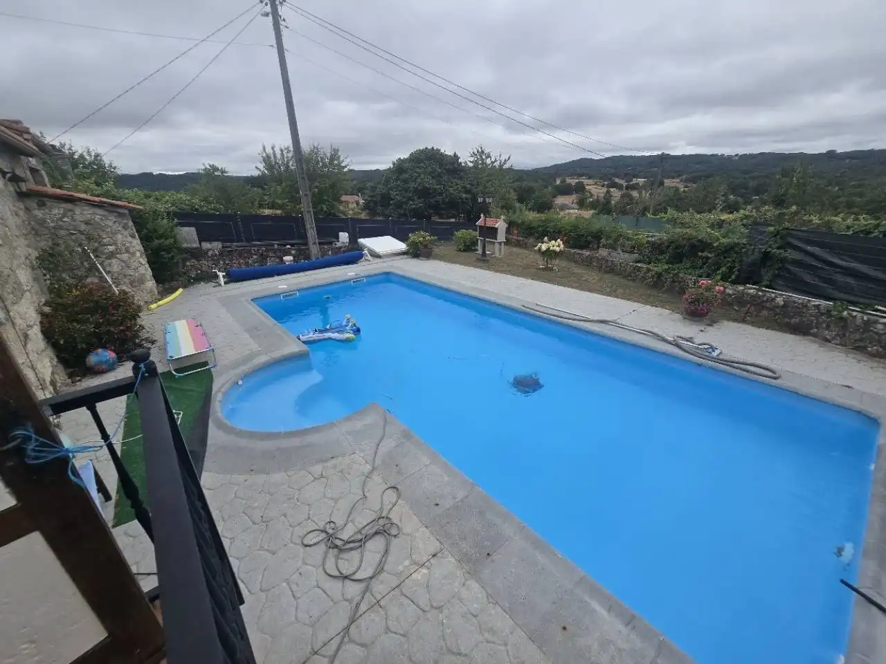 Schwimmbecken von Haus oder Chalet zum Verkauf in O Saviñao  mit Heizung, Privatgarten und Terrasse
