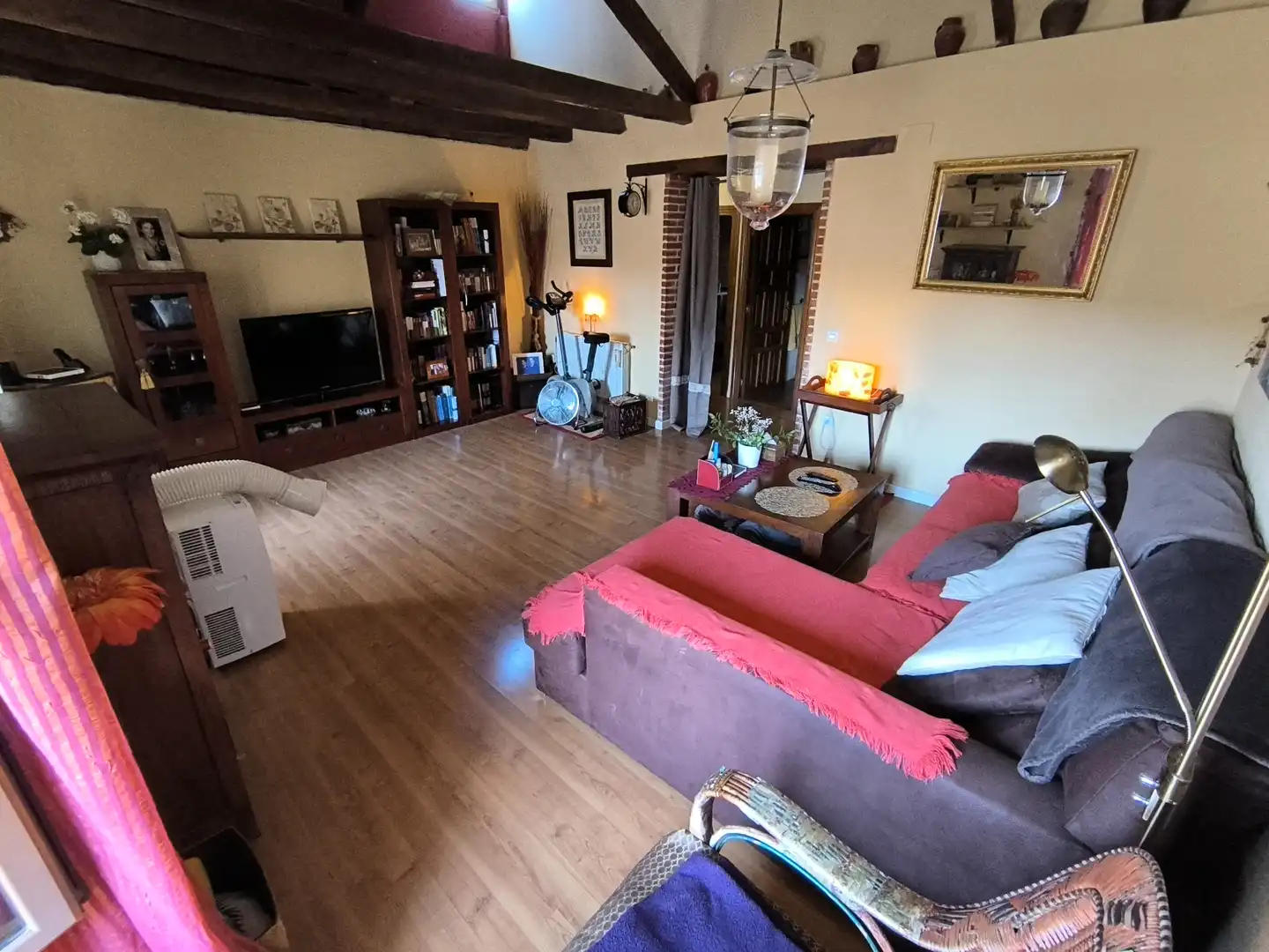 Sala de estar de Casa o chalet en venta en Valoria la Buena con Aire acondicionado, Calefacción y Terraza