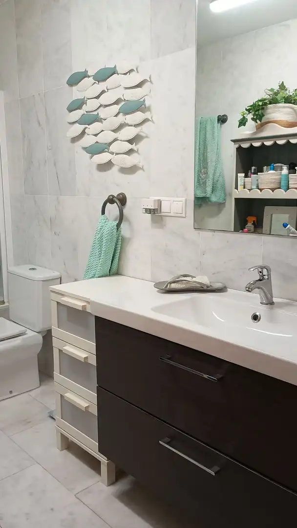 Bany de Apartament de lloguer en Jávea / Xàbia amb Aire condicionat, Calefacció i Terrassa