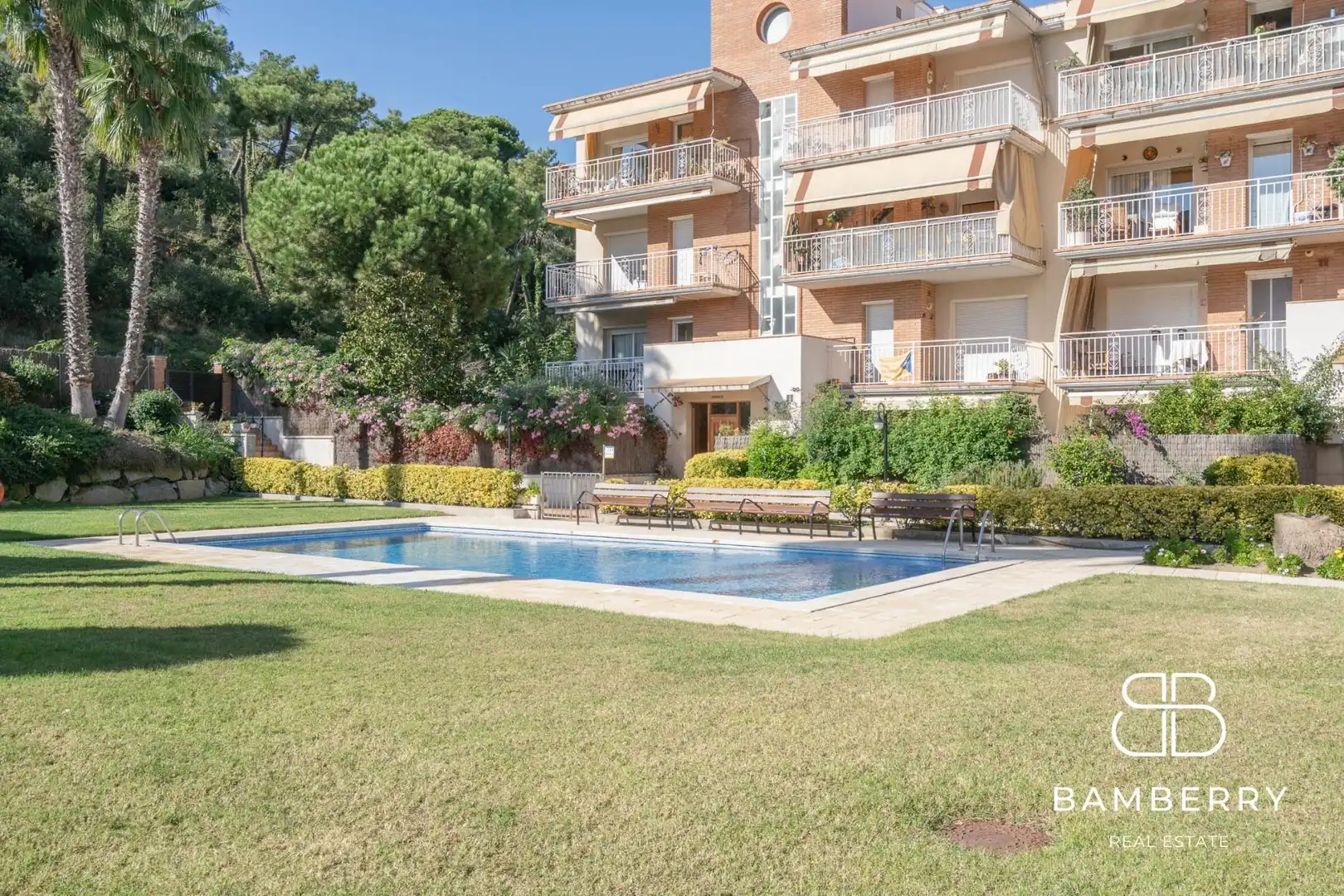 Jardín de Apartamento en venta en Sant Pol de Mar con Calefacción, Trastero y Piscina comunitaria