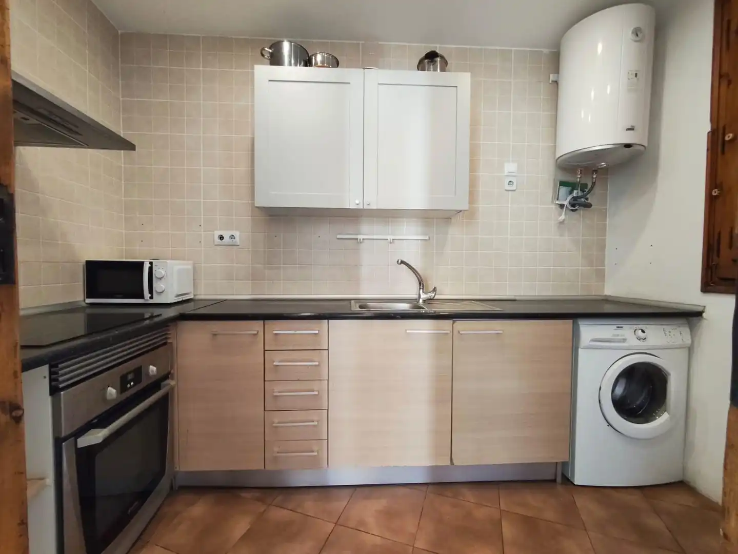 Küche von Wohnung zur Miete in Valencia mit Klimaanlage, Heizung und Möbliert