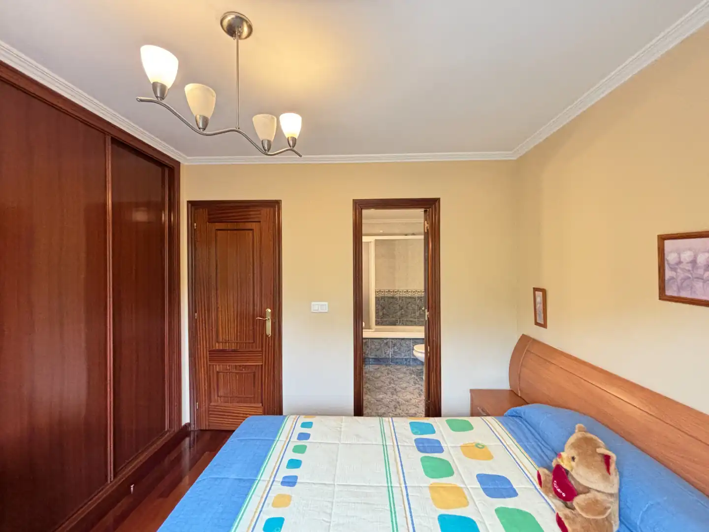 Bedroom of Flat for sale in Teo  with Heating, Storage room and Furnished