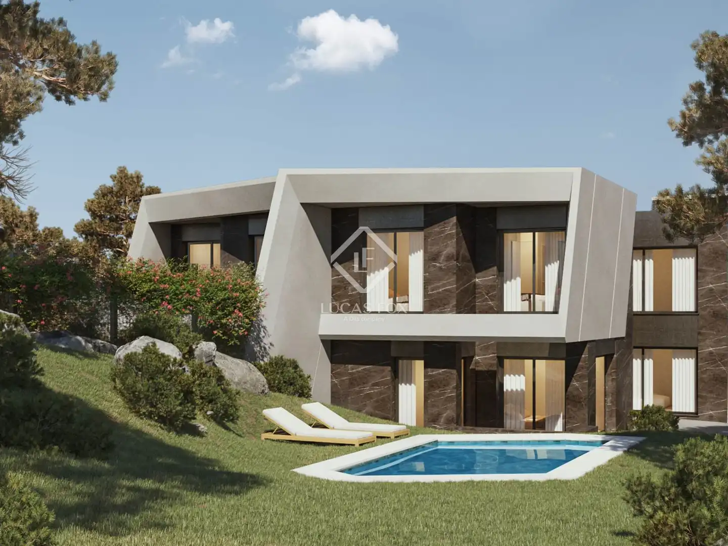 Vista exterior de Casa o xalet en venda en Torrelodones amb Aire condicionat, Calefacció i Jardí privat