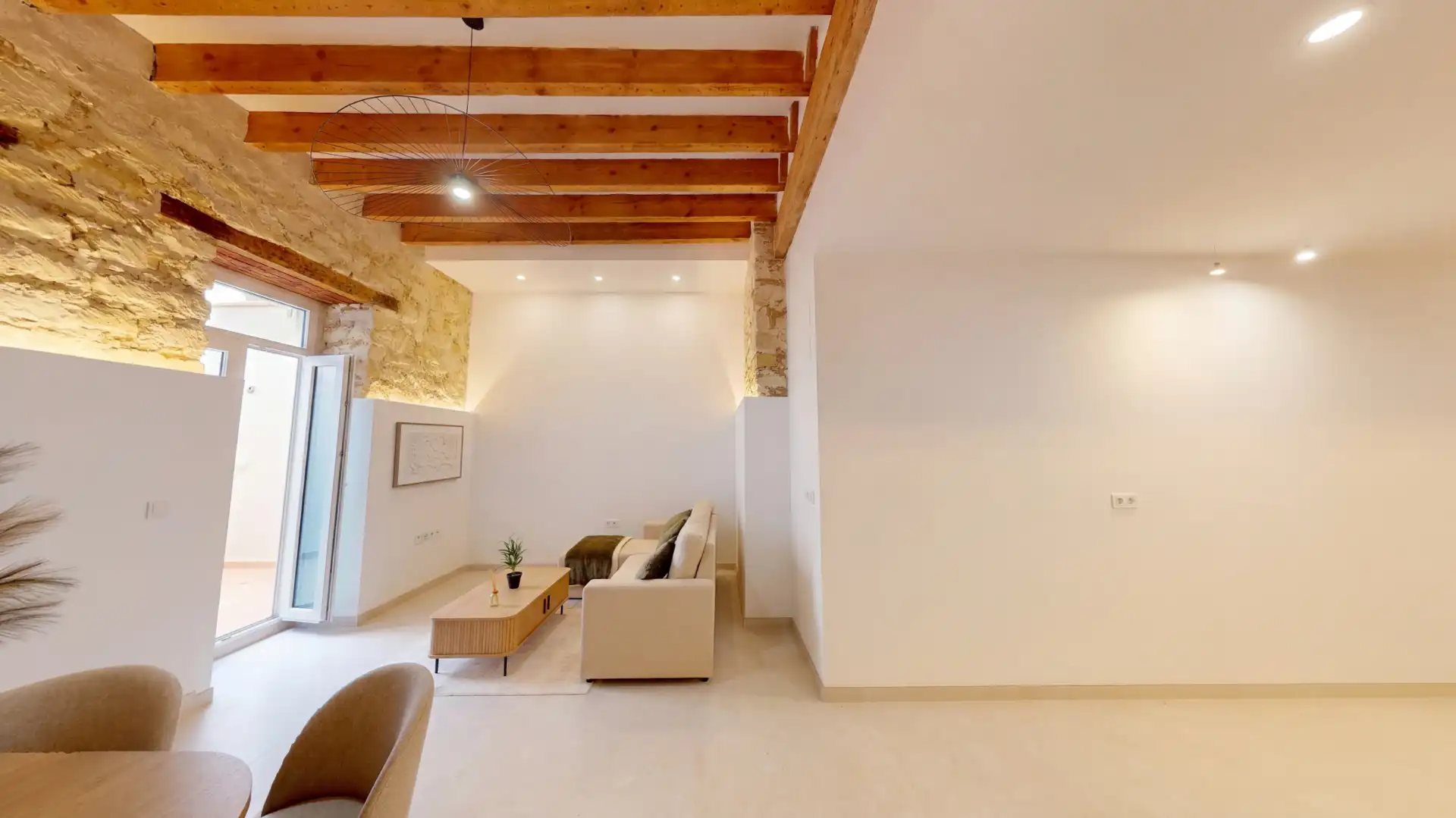 Sala de estar de Piso en venta en Alicante / Alacant con Jardín privado, Trastero y Amueblado