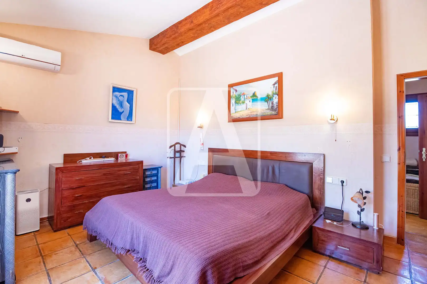 Habitación de Finca rústica en venta en Benissa con Aire acondicionado, Calefacción y Jardín privado