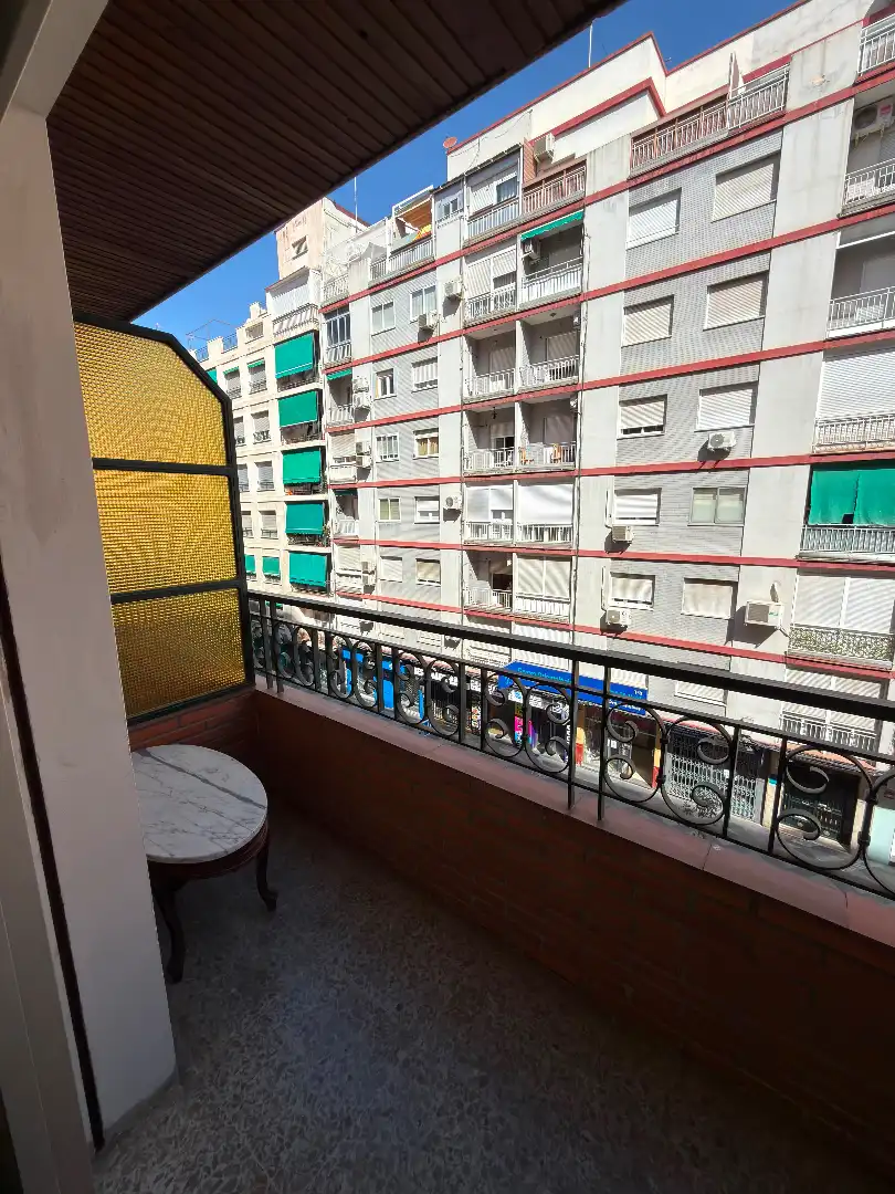 Balcony of Flat for rent in Granada  with Heating, Parquet flooring and Furnished