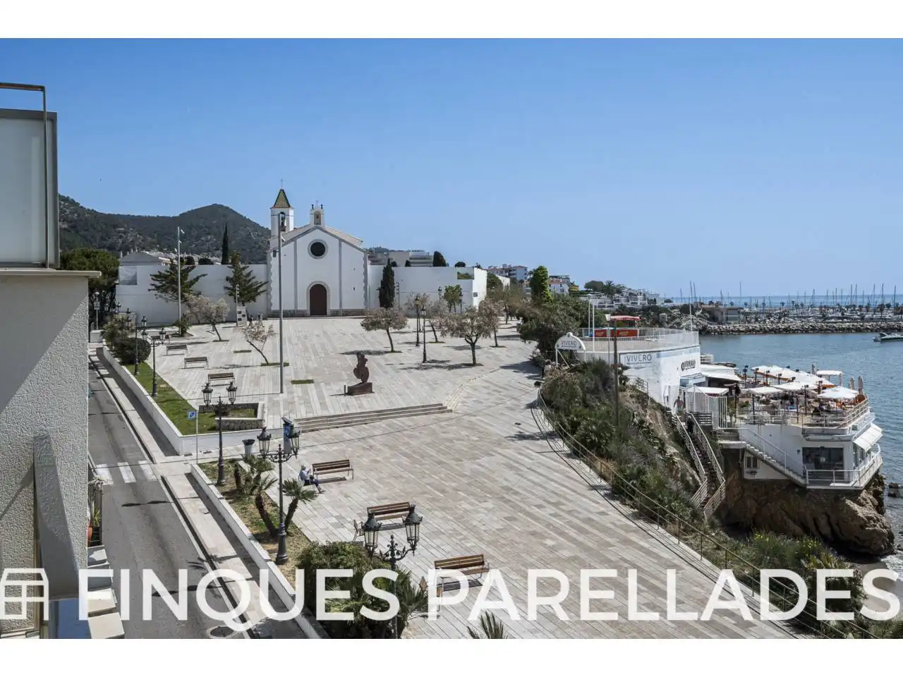Exterior view of Attic for sale in Sitges  with Air Conditioner, Heating and Parquet flooring