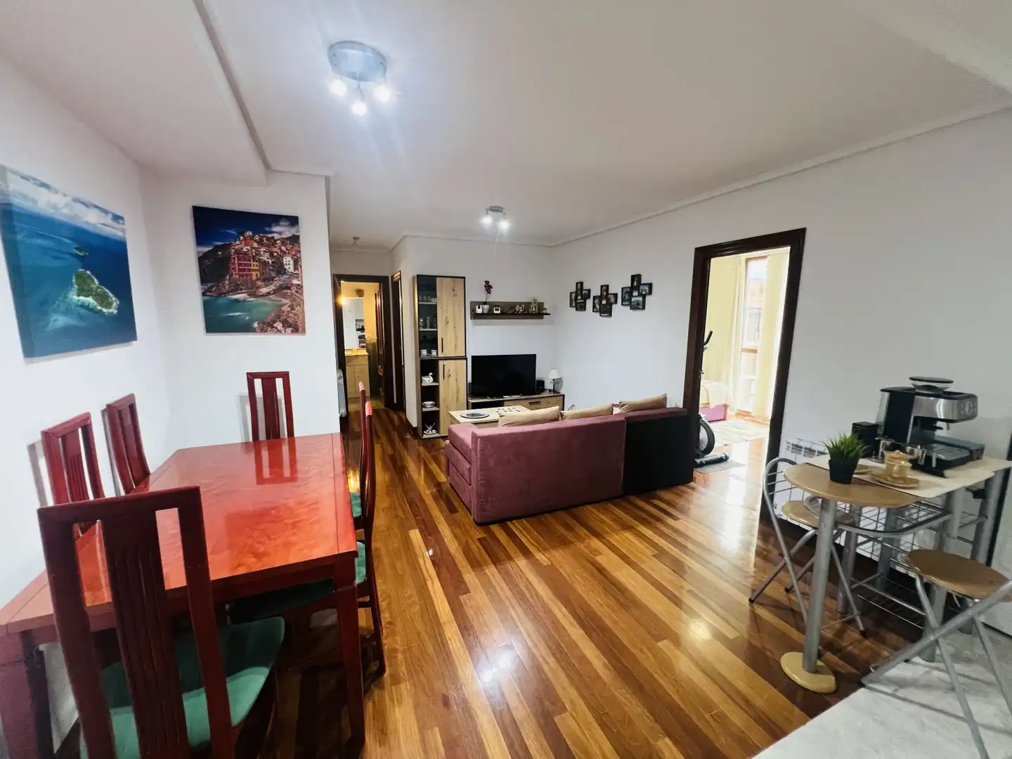 Living room of Flat for sale in Voto  with Heating, Parquet flooring and Furnished