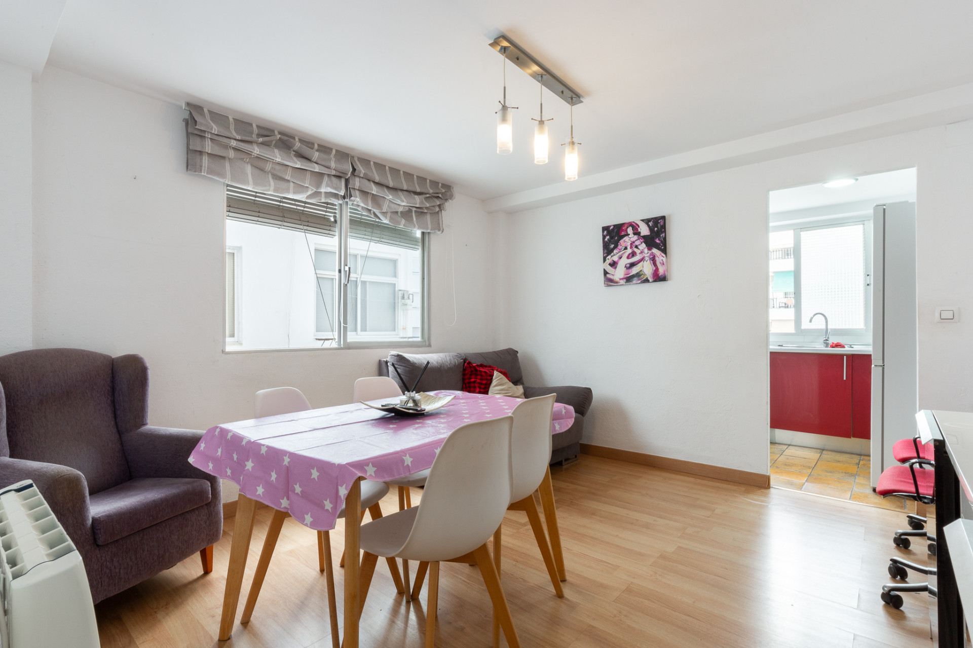 Dining room of Flat to rent in  Valencia Capital  with Terrace and Furnished