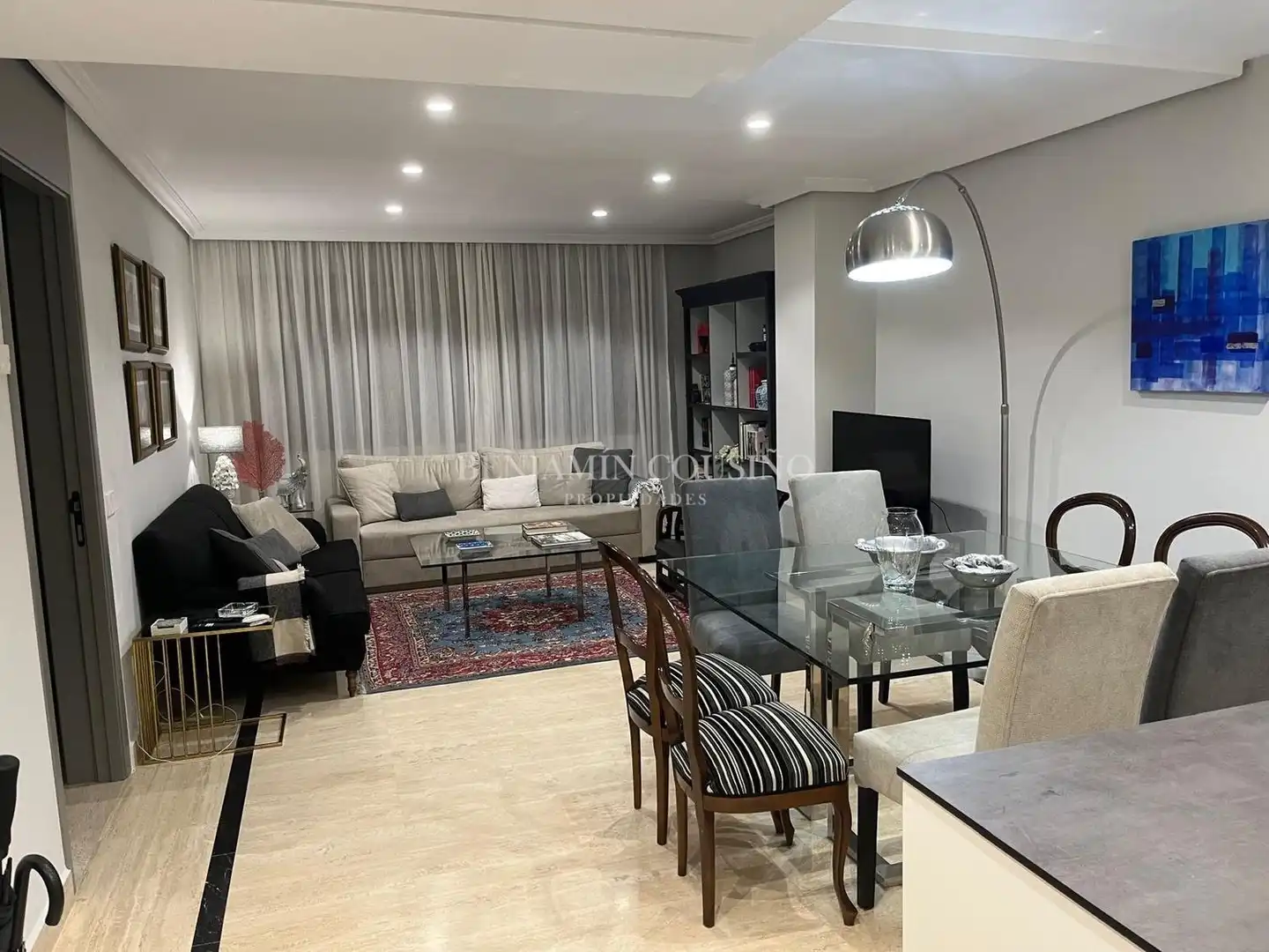 Sala de estar de Piso de alquiler en Madrid con Amueblado