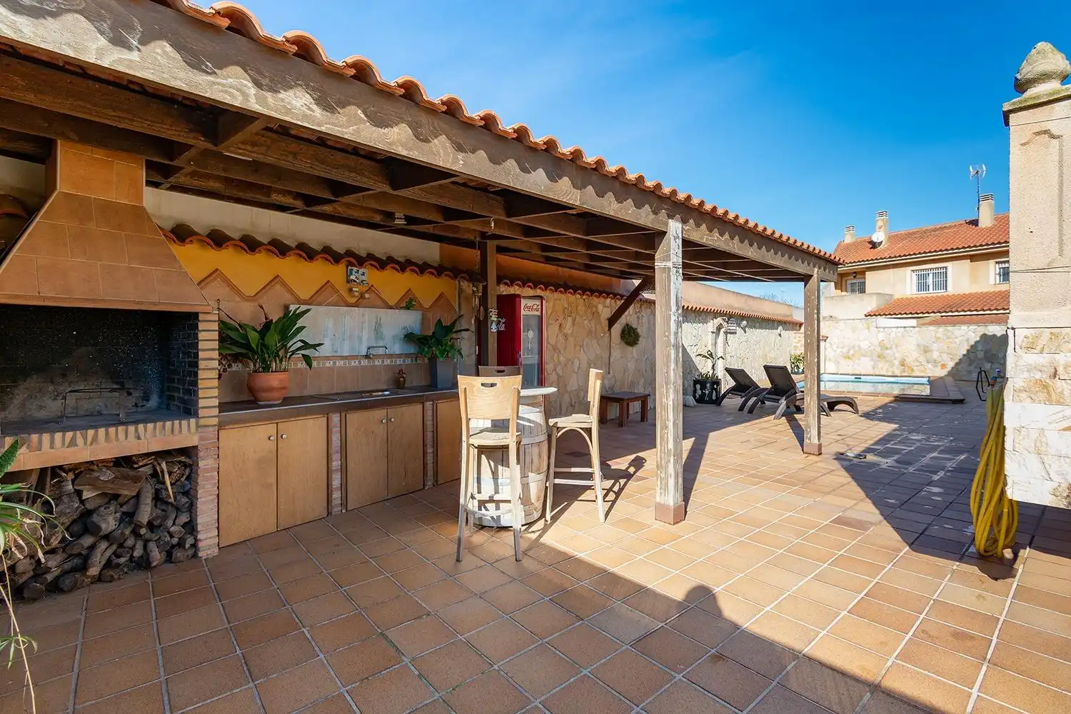 Terrassa de Casa o xalet en venda en La Unión amb Aire condicionat, Calefacció i Jardí privat