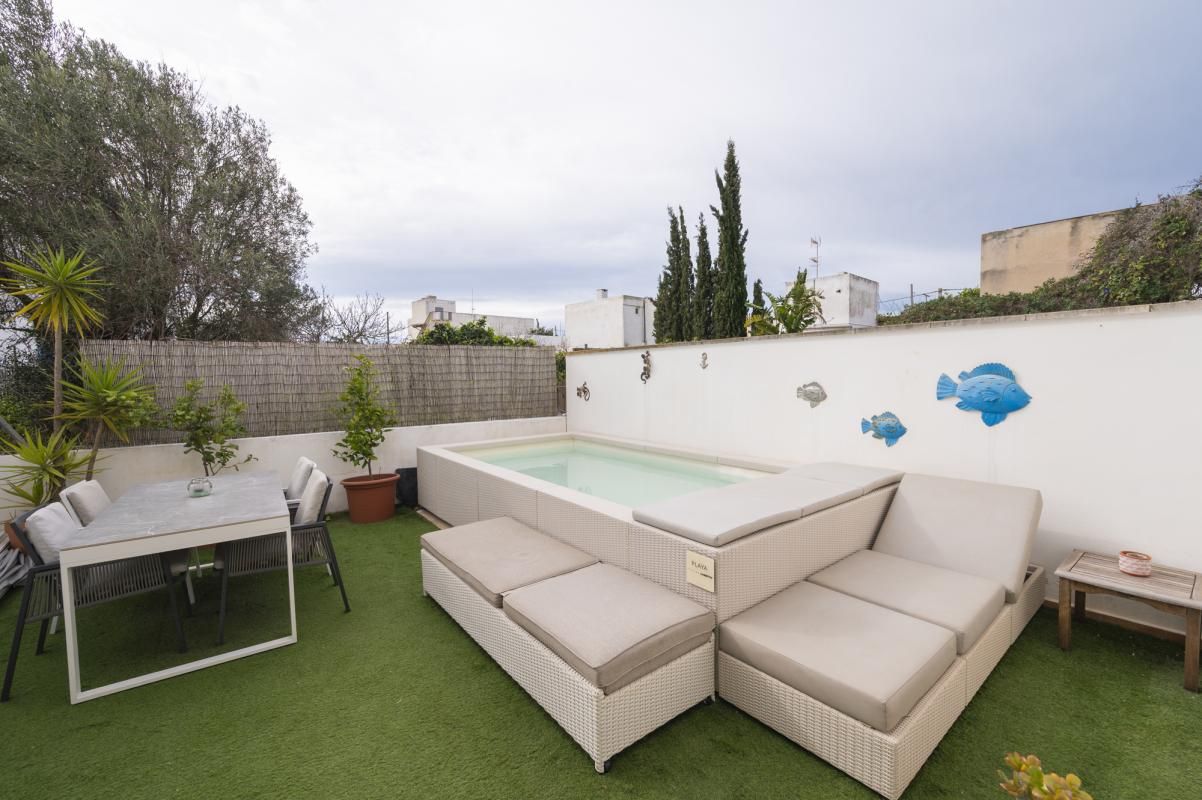 Swimming pool of Single-family semi-detached for sale in Sant Antoni de Portmany  with Air Conditioner, Heating and Private garden