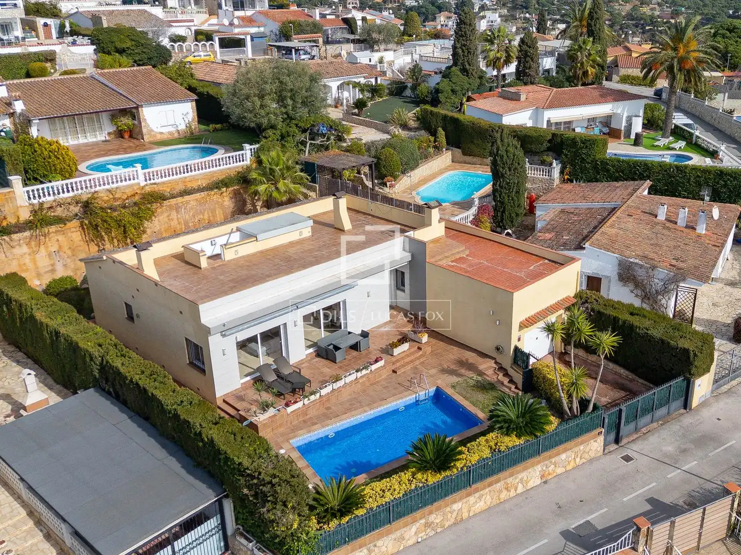 Vista exterior de Casa o chalet en venta en Lloret de Mar con Aire acondicionado, Calefacción y Jardín privado