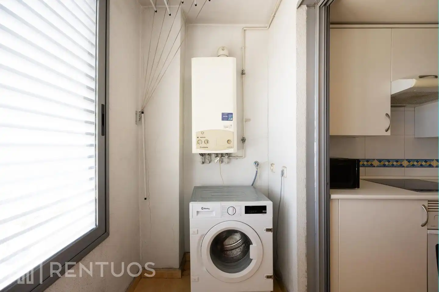 Cocina de Piso de alquiler en Madrid con Aire acondicionado, Calefacción y Terraza