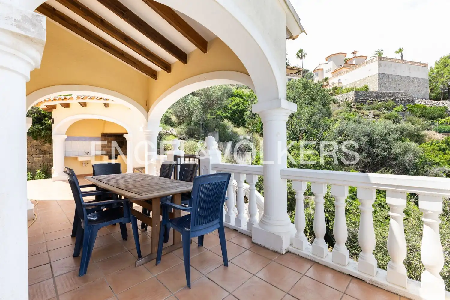 Terrassa de Casa o xalet en venda en Pedreguer amb Aire condicionat, Calefacció i Jardí privat