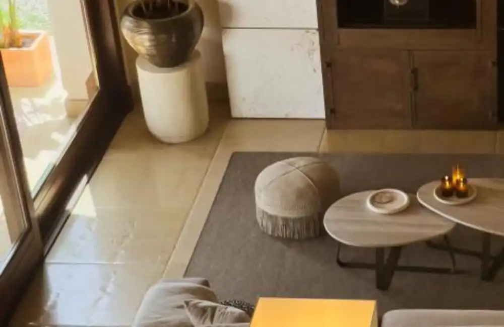 Living room of Houses for rent in Marbella  with Air Conditioner, Private garden and Terrace