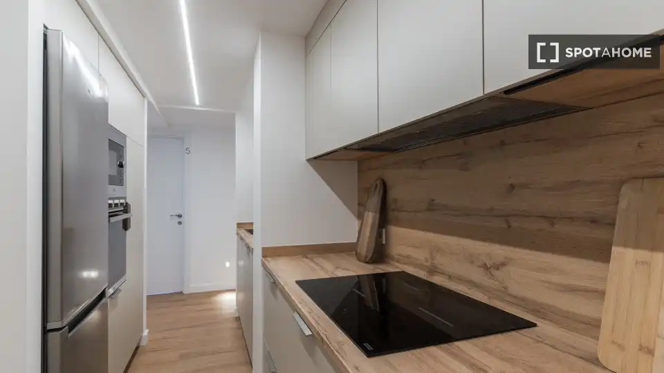 Kitchen of Flat for rent in Madrid  with Air Conditioner, Heating and Furnished