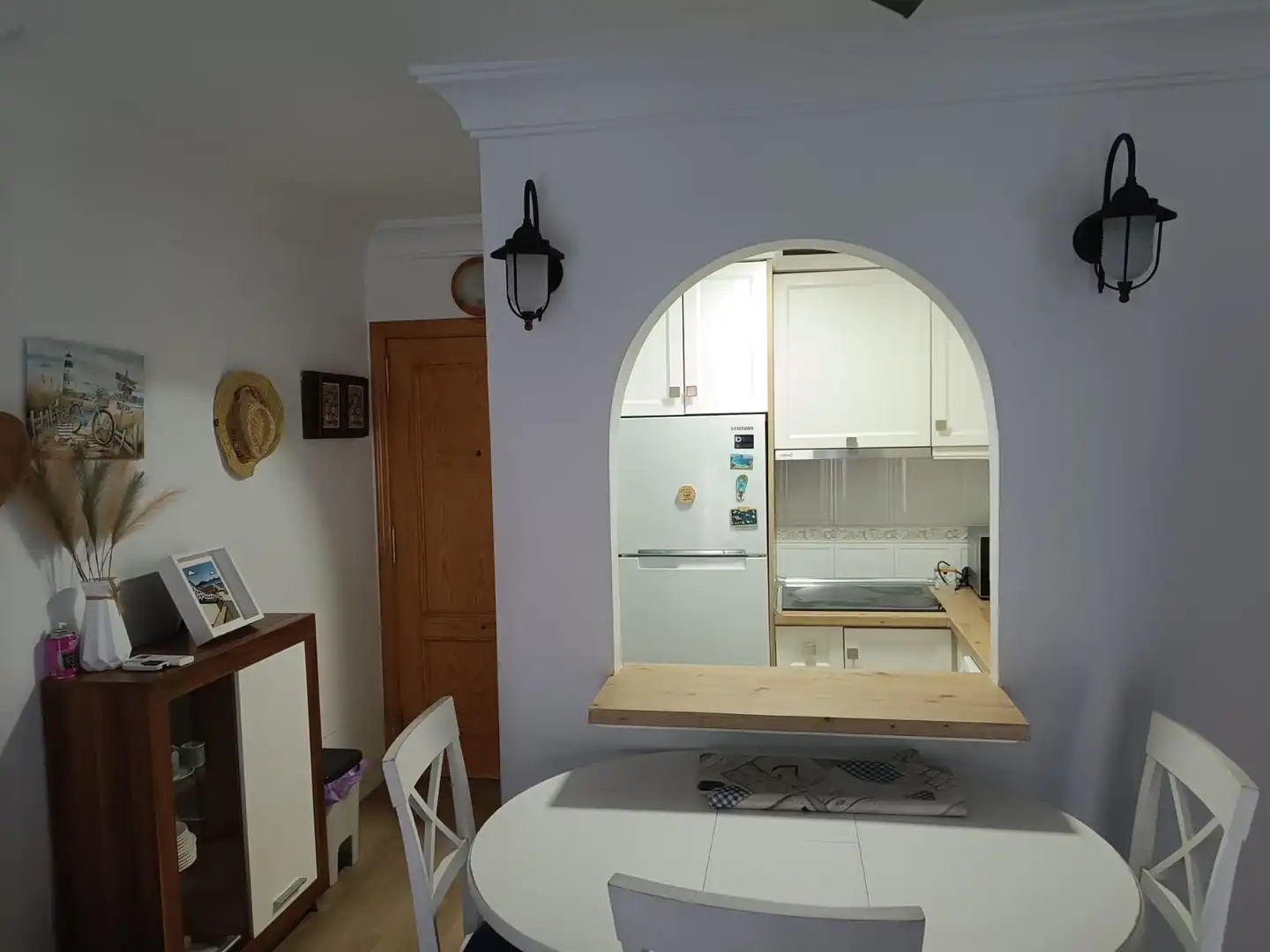 Kitchen of Flat for rent in Cartagena  with Air Conditioner, Heating and Parquet flooring