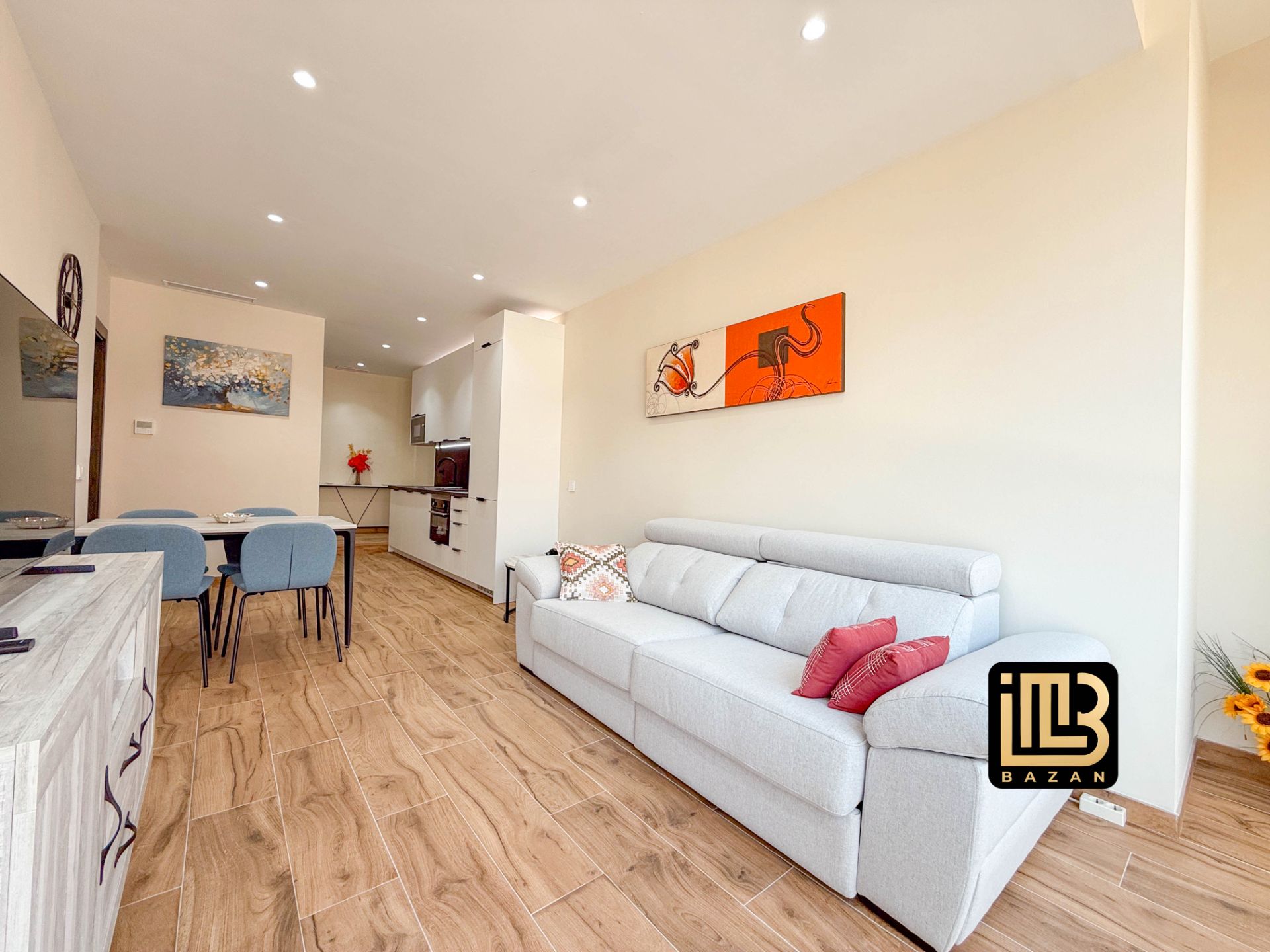 Sala d'estar de Pis de lloguer en Málaga Capital amb Aire condicionat, Jardí privat i Terrassa