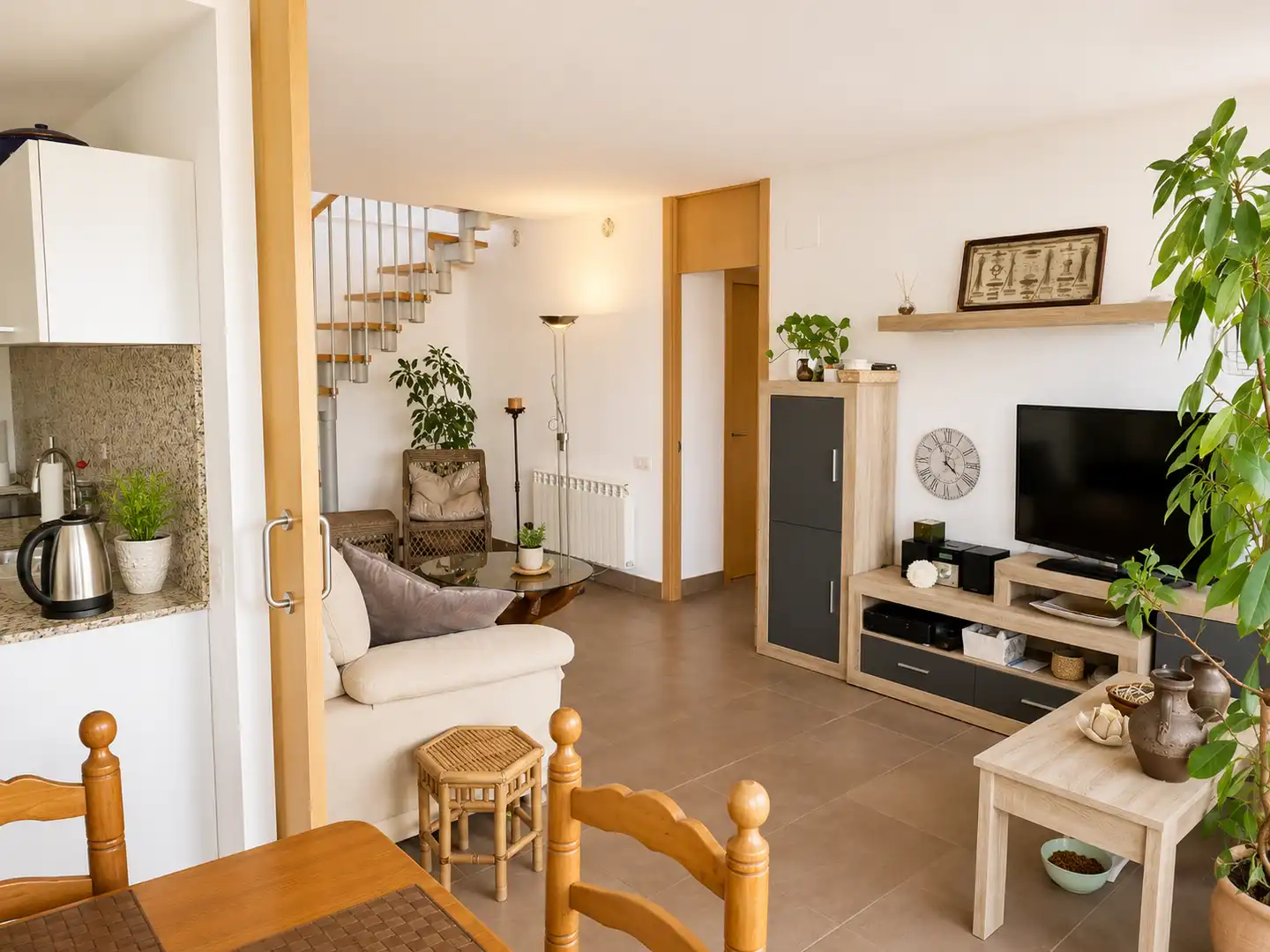 Sala d'estar de Dúplex en venda en Calonge i Sant Antoni amb Calefacció i Jardí privat