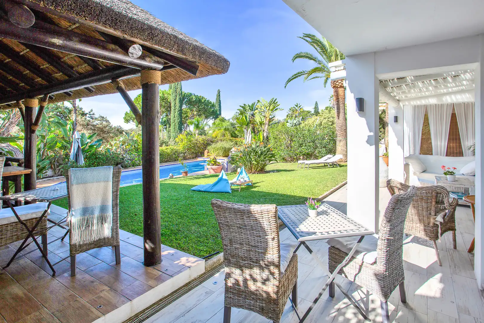 Jardí de Casa o xalet de lloguer en Marbella amb Aire condicionat, Calefacció i Jardí privat