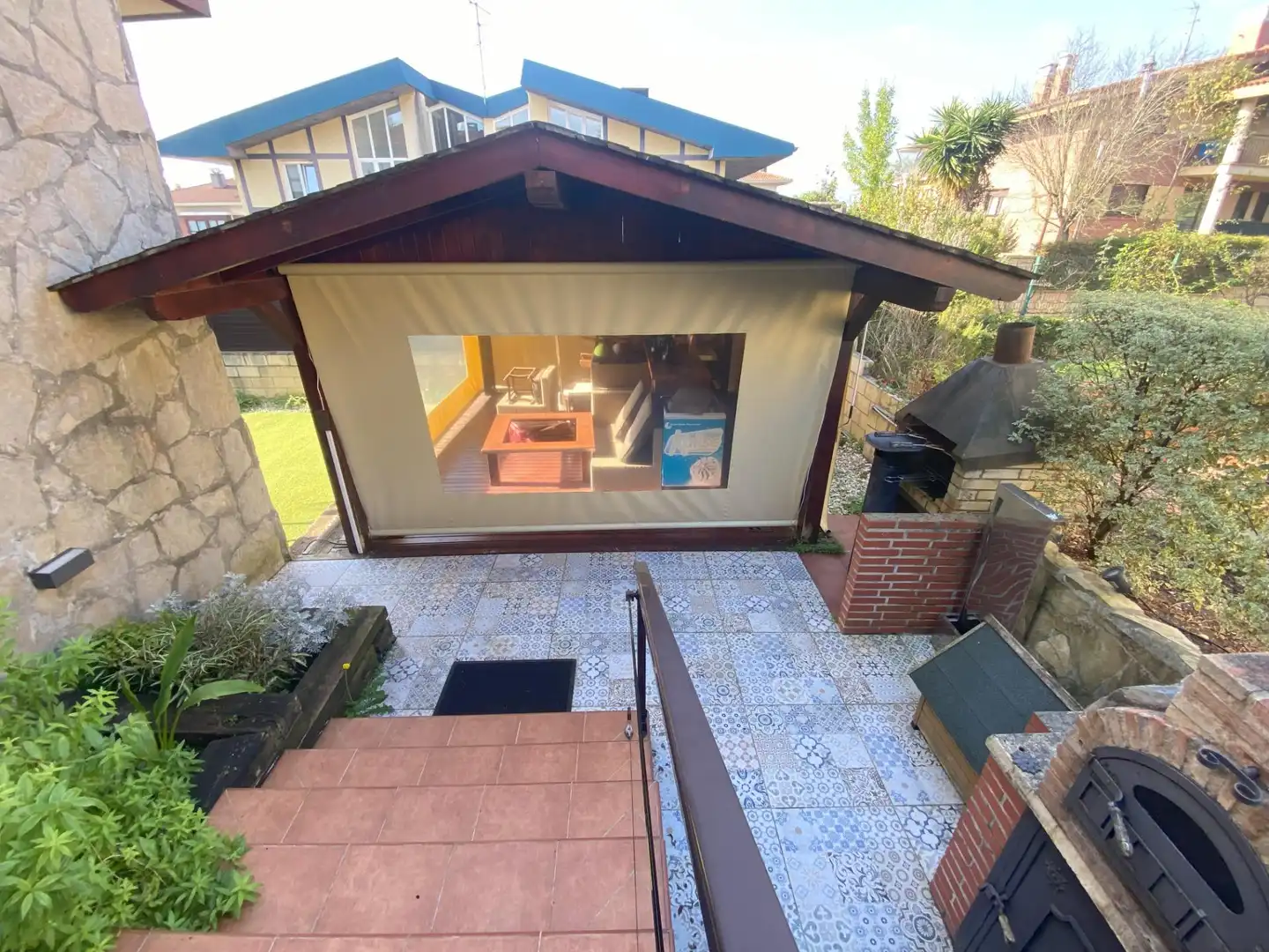 Terraza de Casa adosada en venta en Loiu con Aire acondicionado, Calefacción y Jardín privado