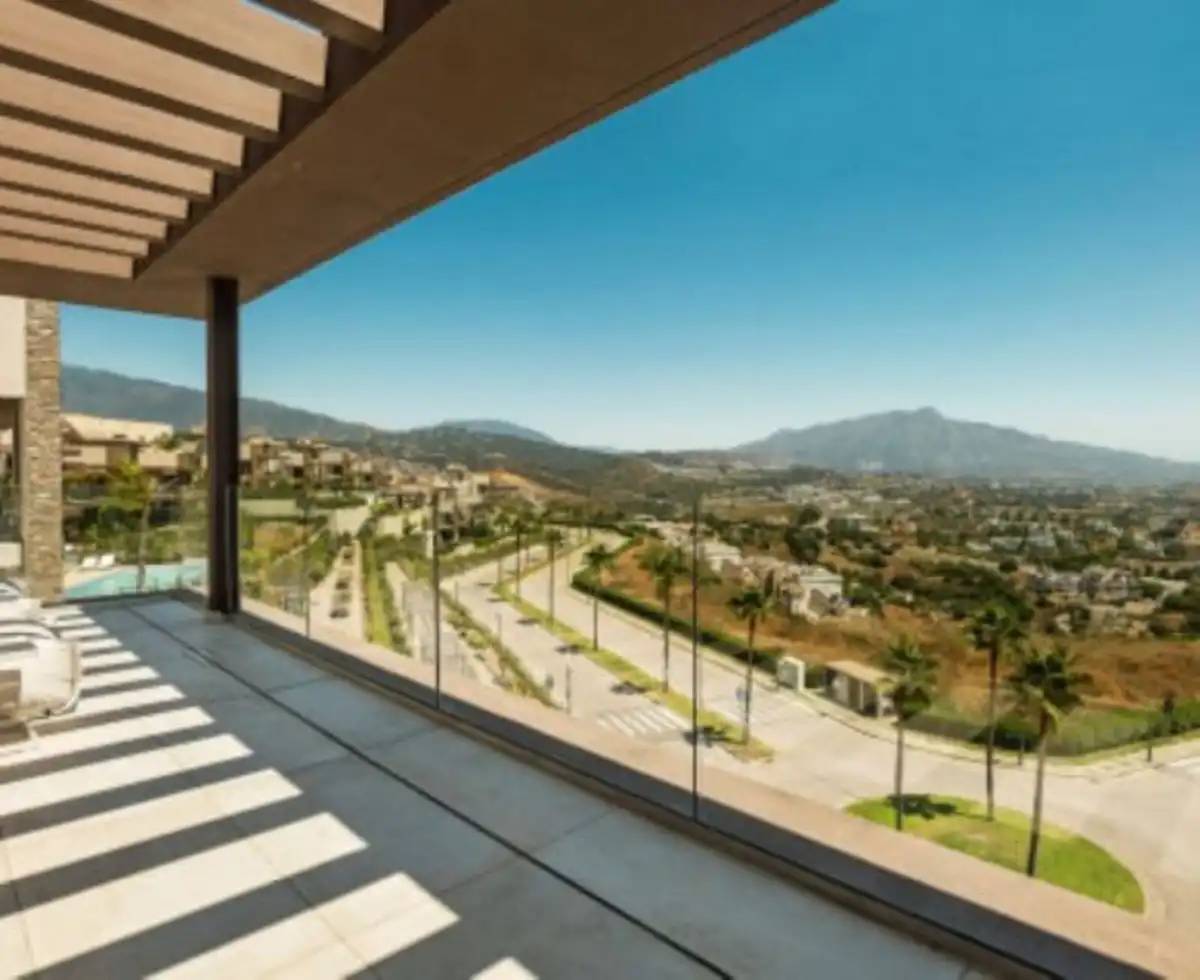 Terraza de Casa adosada en venta en Benahavís con Aire acondicionado, Jardín privado y Terraza