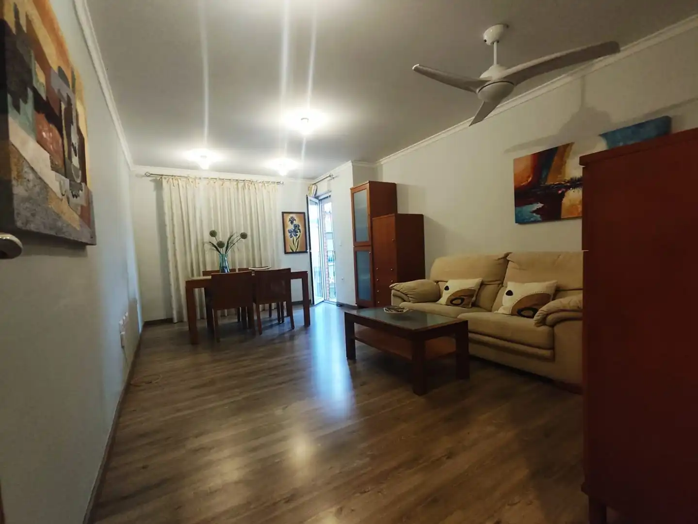 Sala de estar de Piso en venta en Albalat de la Ribera con Aire acondicionado, Trastero y Amueblado