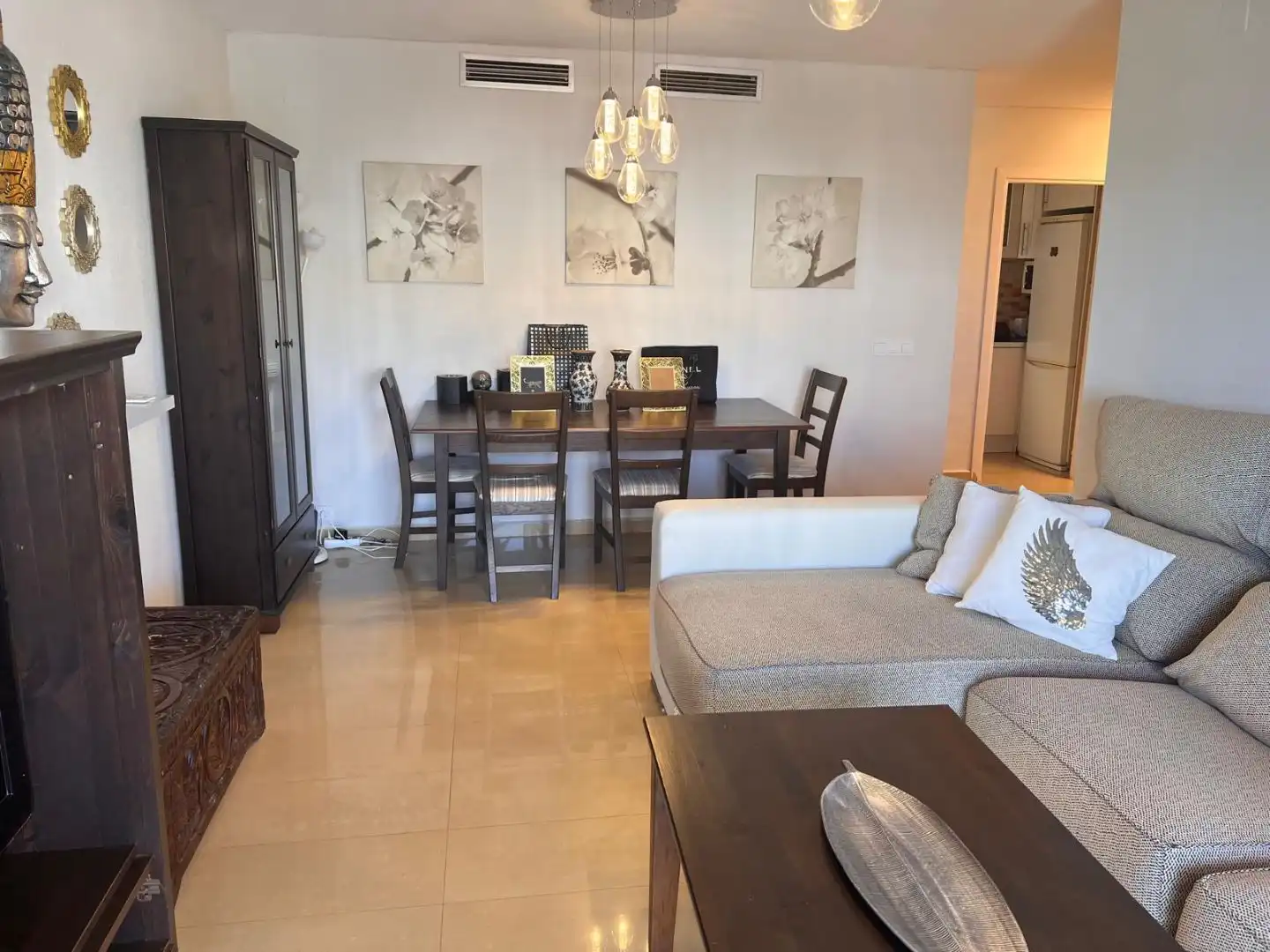 Esszimmer von Wohnung zur Miete in Manilva mit Terrasse, Möbliert und Waschmaschine
