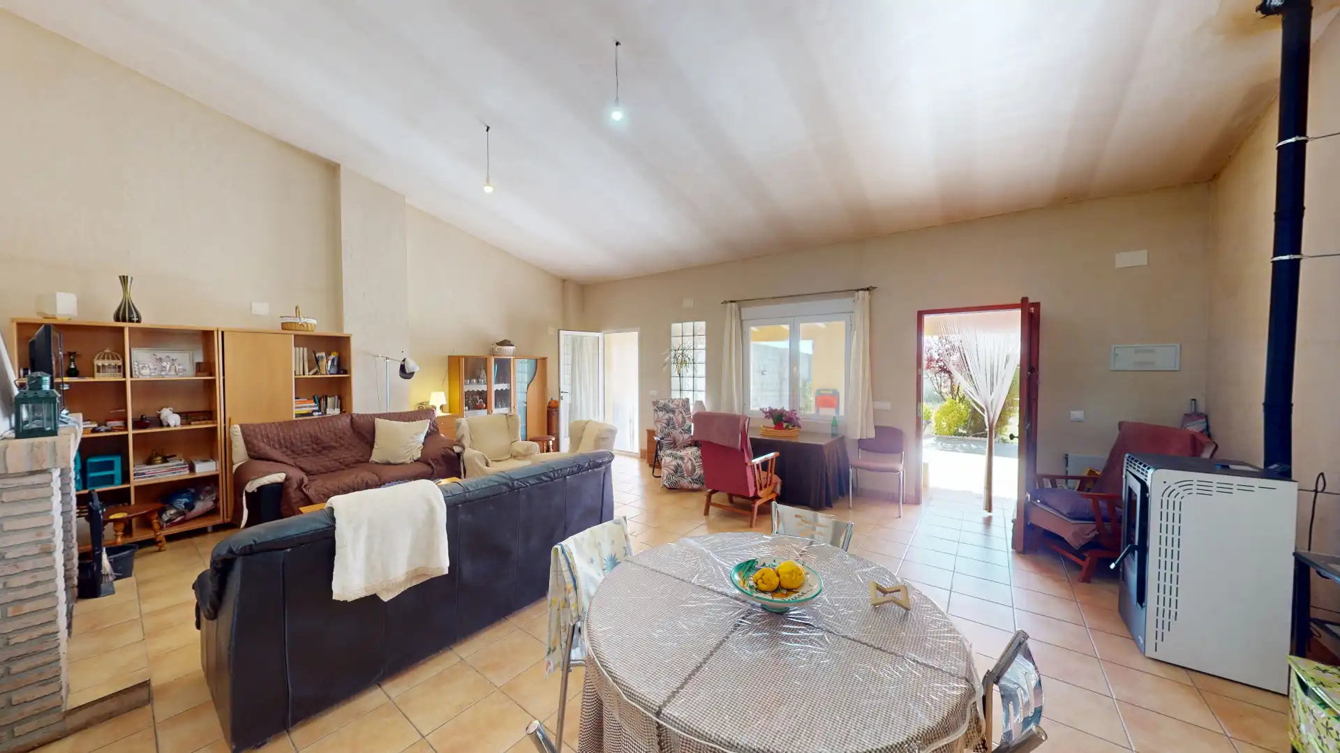 Living room of Houses for sale in Pozohondo  with Furnished