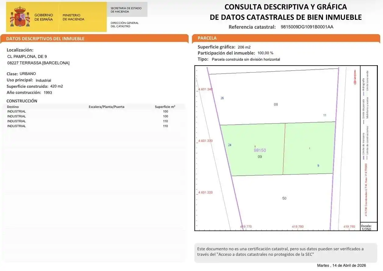 Nave industrial en venta en Torre-Sana