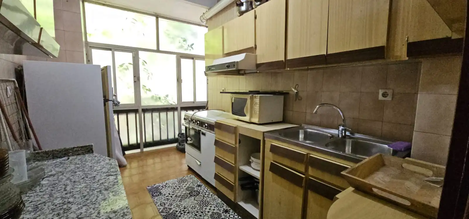 Kitchen of Flat for sale in Puertollano  with Heating, Furnished and Balcony