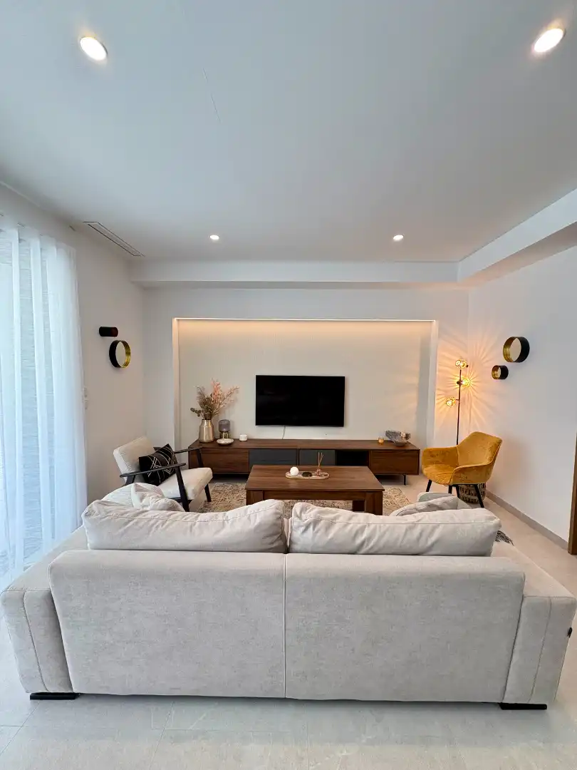 Sala d'estar de Casa o xalet en venda en Torre-Pacheco amb Aire condicionat, Calefacció i Jardí privat