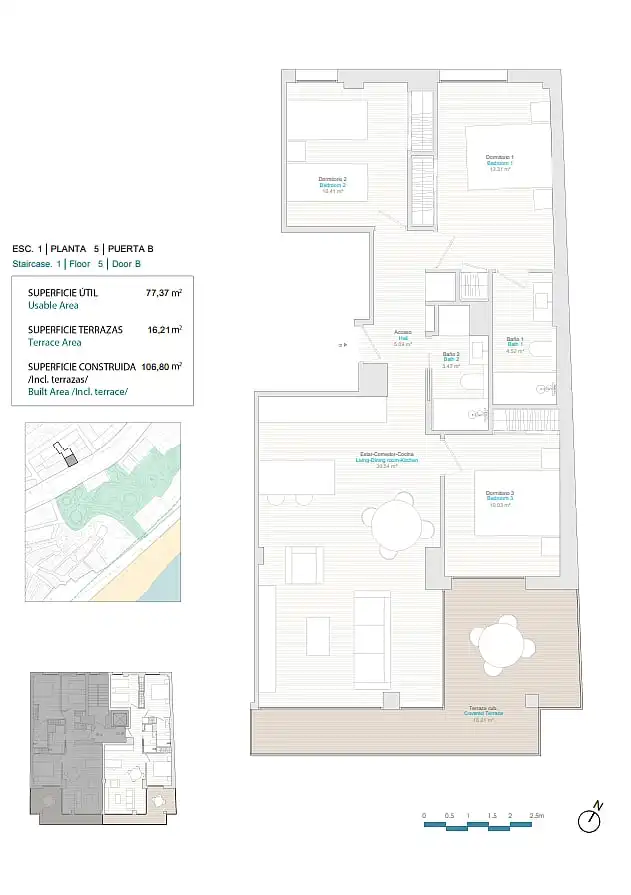 Appartement compact avec terrasse à vendre à Centro Urbano, imagen 15