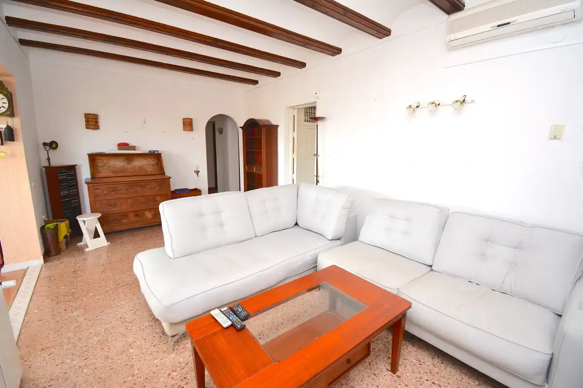 Wohnzimmer von Haus oder Chalet zum Verkauf in Dénia mit Klimaanlage, Heizung und Privatgarten