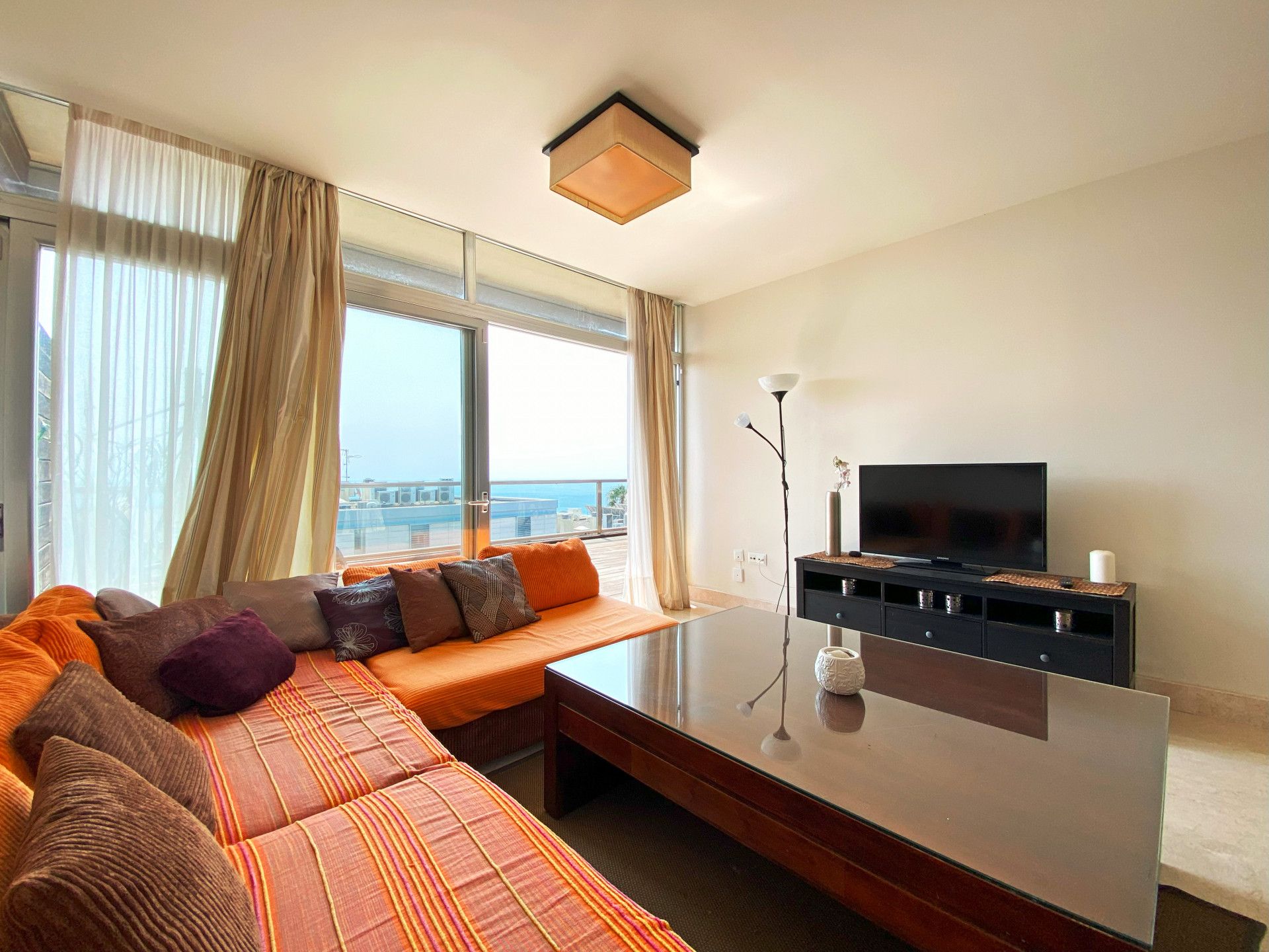 Living room of Attic for sale in Manilva  with Air Conditioner, Terrace and Storage room