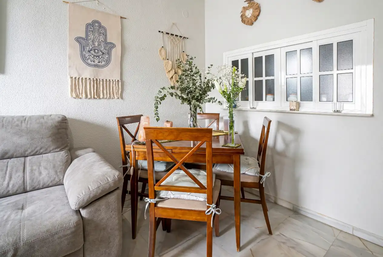 Esszimmer von Wohnung zum Verkauf in Rincón de la Victoria mit Terrasse, Abstellraum und Gemeinschaftspool