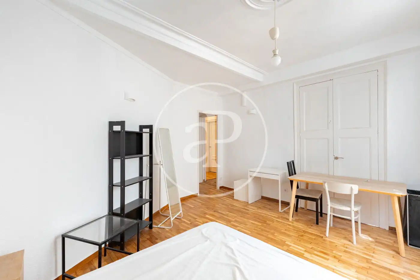 Schlafzimmer von Wohnung zur Miete in Barcelona mit Klimaanlage, Heizung und Möbliert
