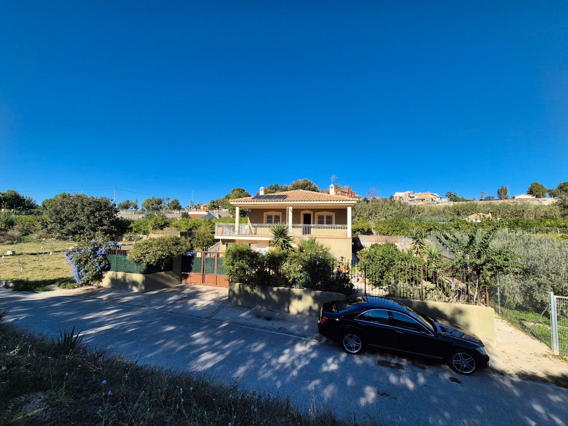 Vista exterior de Casa o xalet en venda en Albudeite amb Jardí privat, Terrassa i Moblat