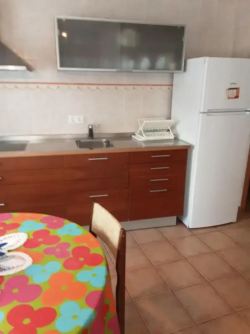 Cuina de Pis de lloguer en Sanaüja amb Moblat, Rentadora i Microones