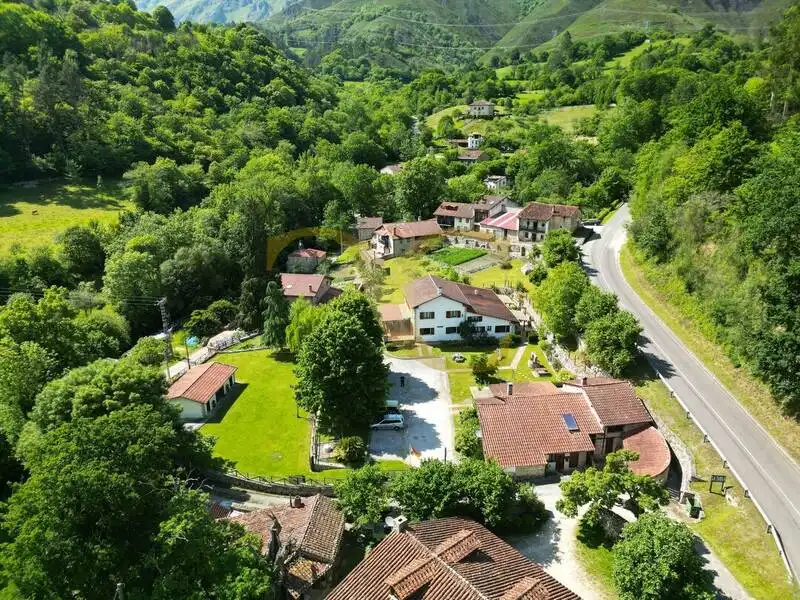 Vista exterior de Casa o xalet en venda en Peñamellera Alta amb Calefacció, Jardí privat i Terrassa