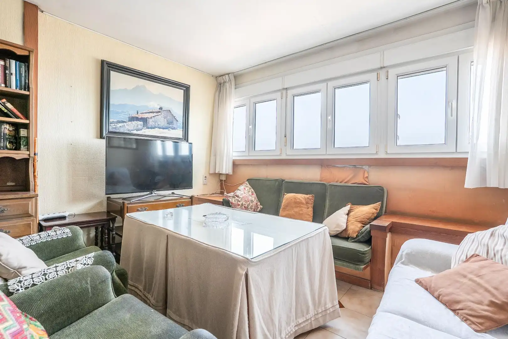 Wohnzimmer von Dachboden zum Verkauf in  Almería Capital mit Klimaanlage und Terrasse