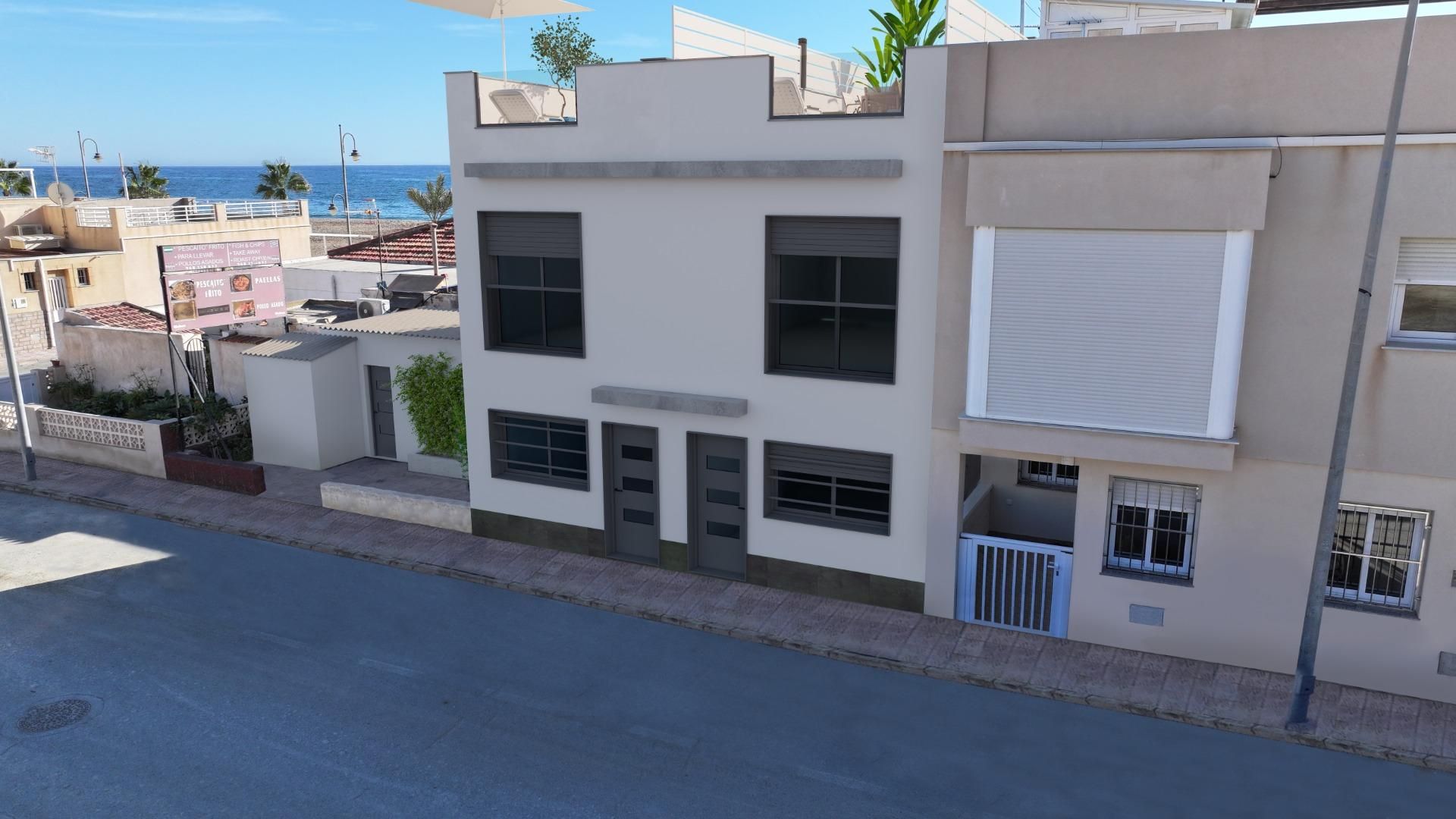 Vista exterior de Dúplex en venda en Mazarrón amb Calefacció i Terrassa