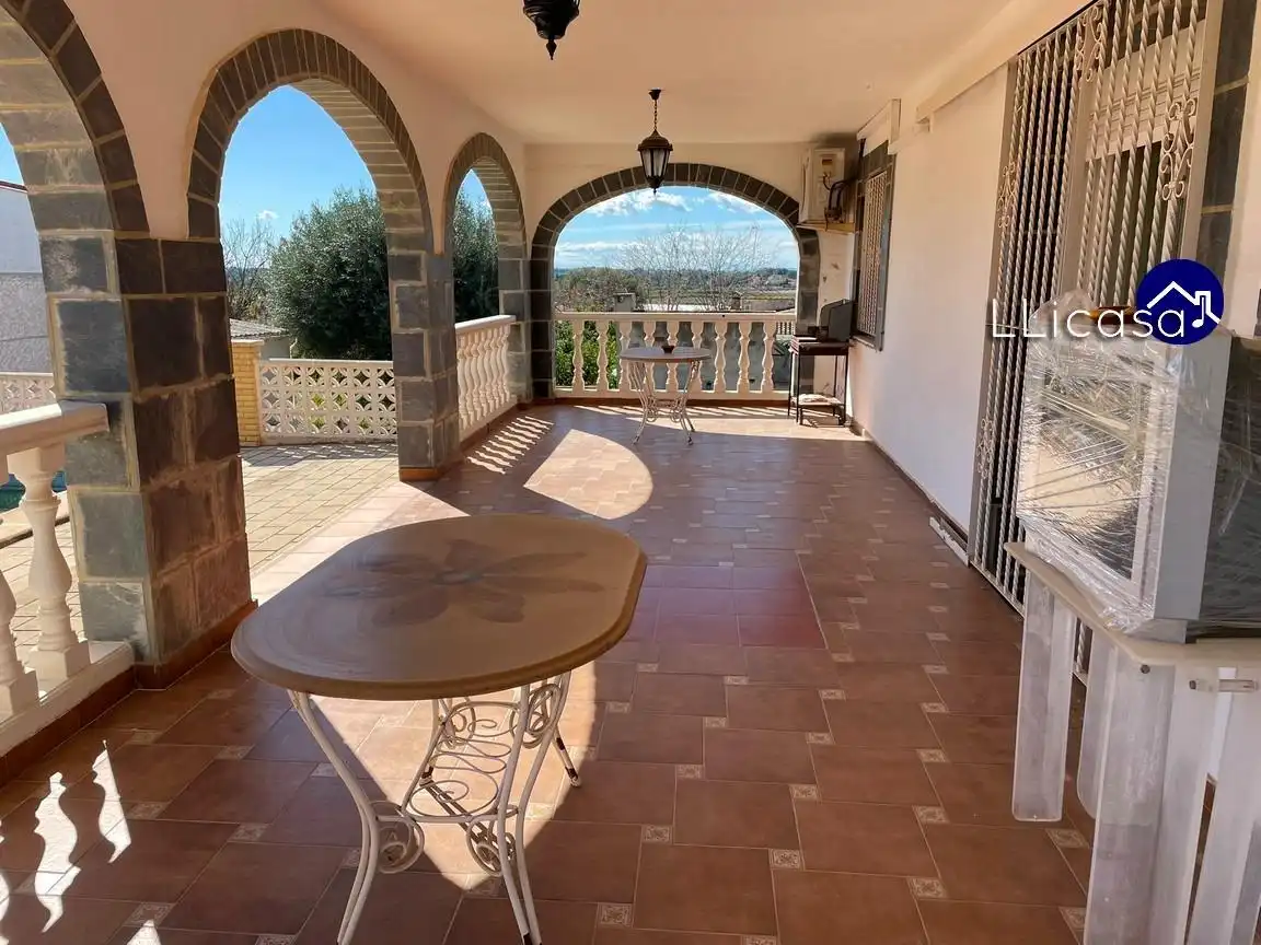 Terraza de Casa o chalet en venta en La Pobla de Vallbona con Calefacción, Jardín privado y Terraza