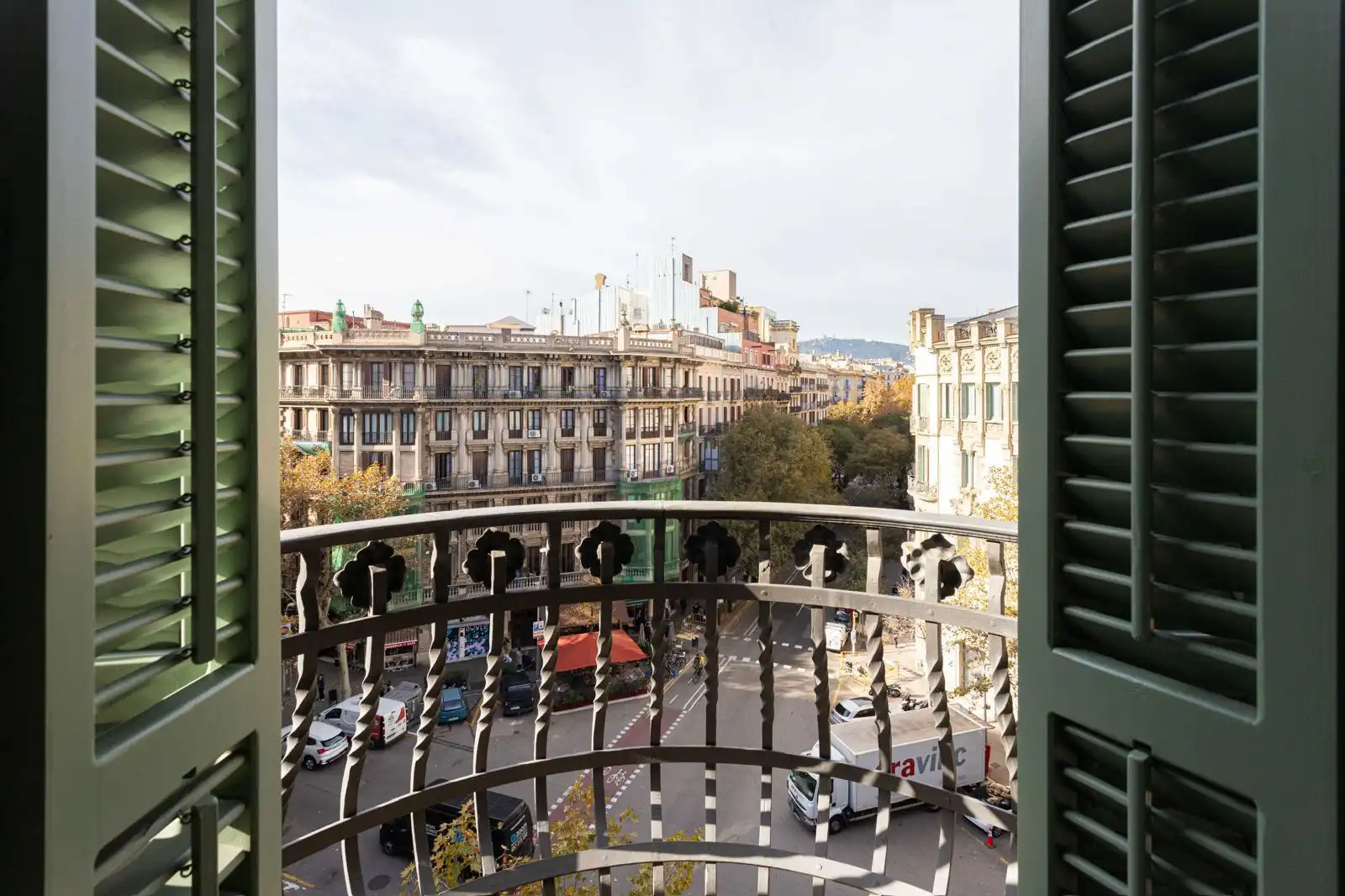 Schlafzimmer von Wohnung zur Miete in Barcelona mit Klimaanlage, Heizung und Terrasse