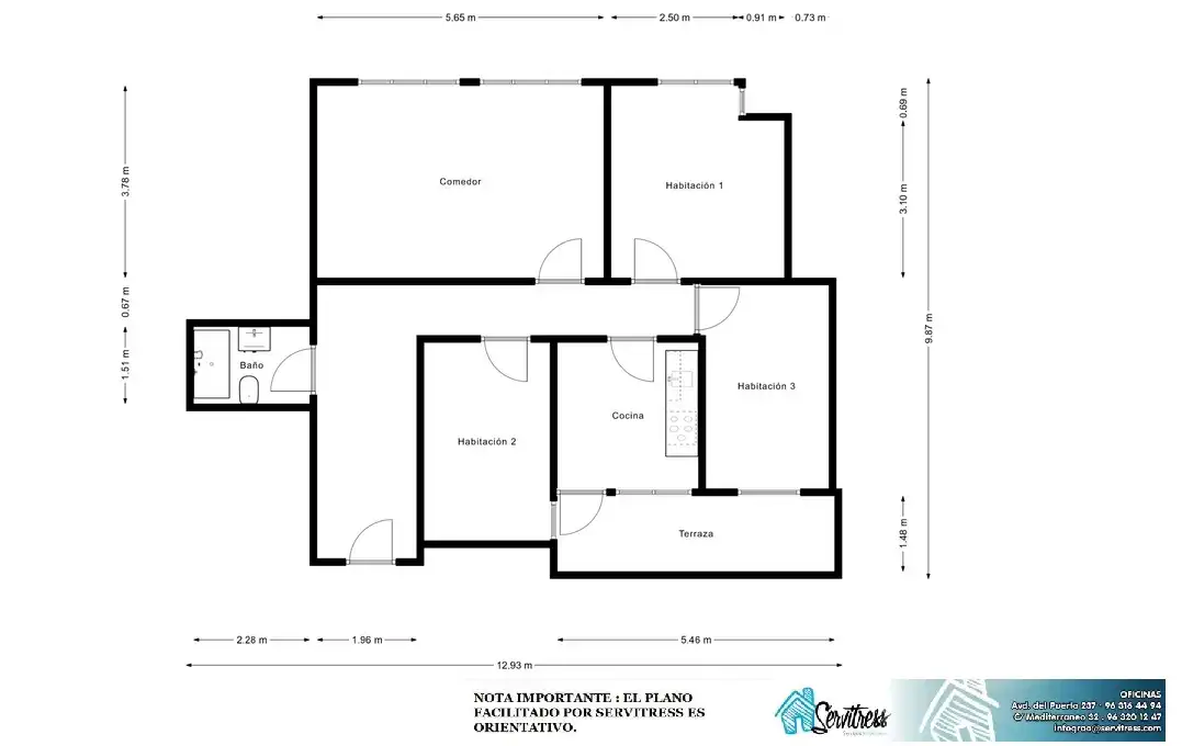 Flat for sale in Valencia  with Terrace