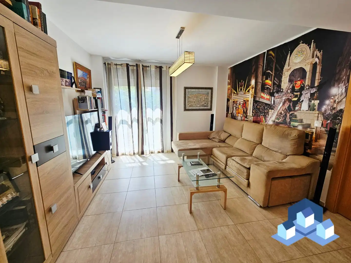 Wohnzimmer von Wohnungen zum Verkauf in Lorca mit Klimaanlage, Heizung und Möbliert